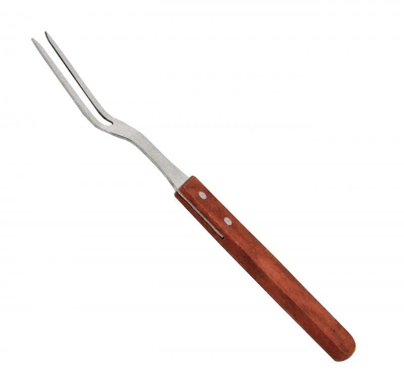13-inch Pot Fork with Short Wood Handle 1 13-inch Pot Fork with Short Wood Handle